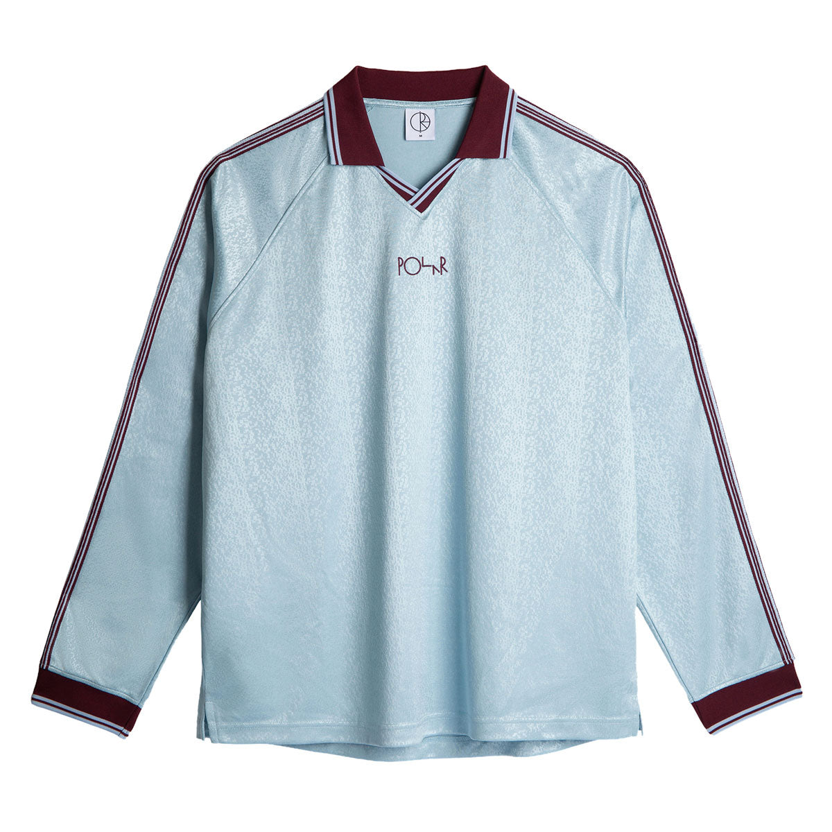 Polar Davie Long Sleeve Shirt - Sky Blue/Wine image 1