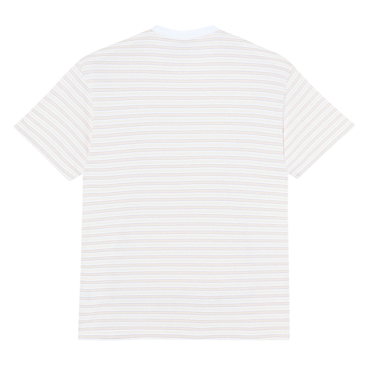 Polar Stripe T-Shirt - White/Taupe image 3