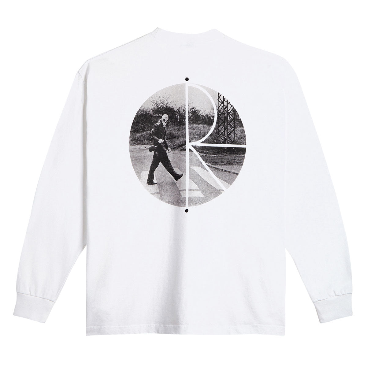 Polar Klez Crossing Fill Logo Long Sleeve T-Shirt - White image 1