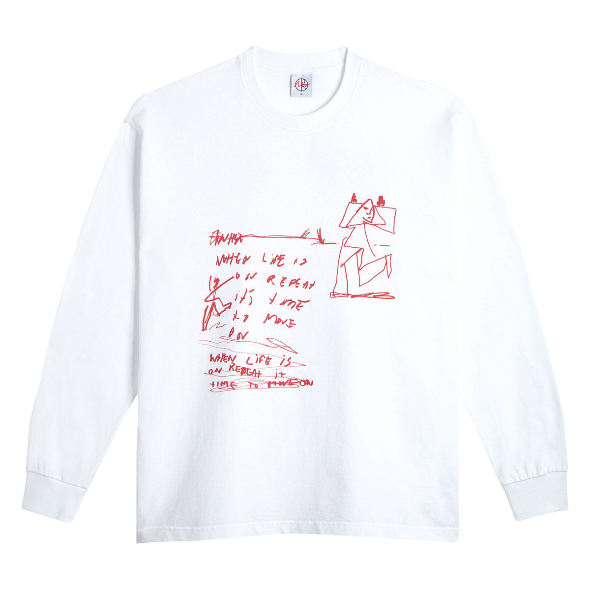 Polar On Repeat Long Sleeve T-Shirt - White image 1