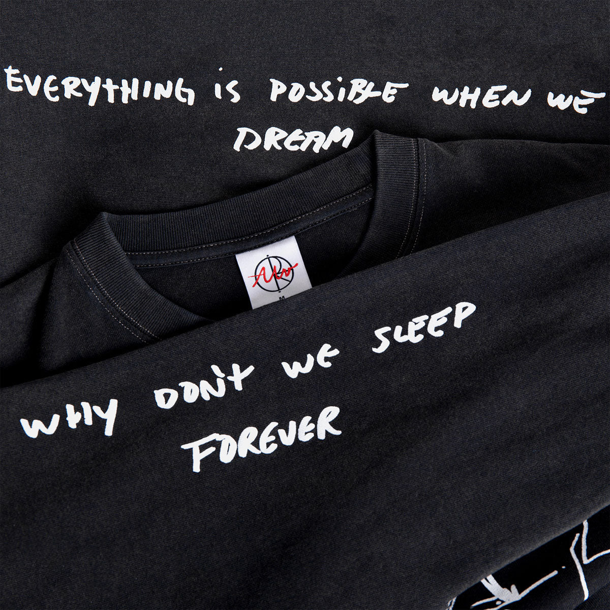 Polar On Repeat Long Sleeve T-Shirt - Silver Black image 3