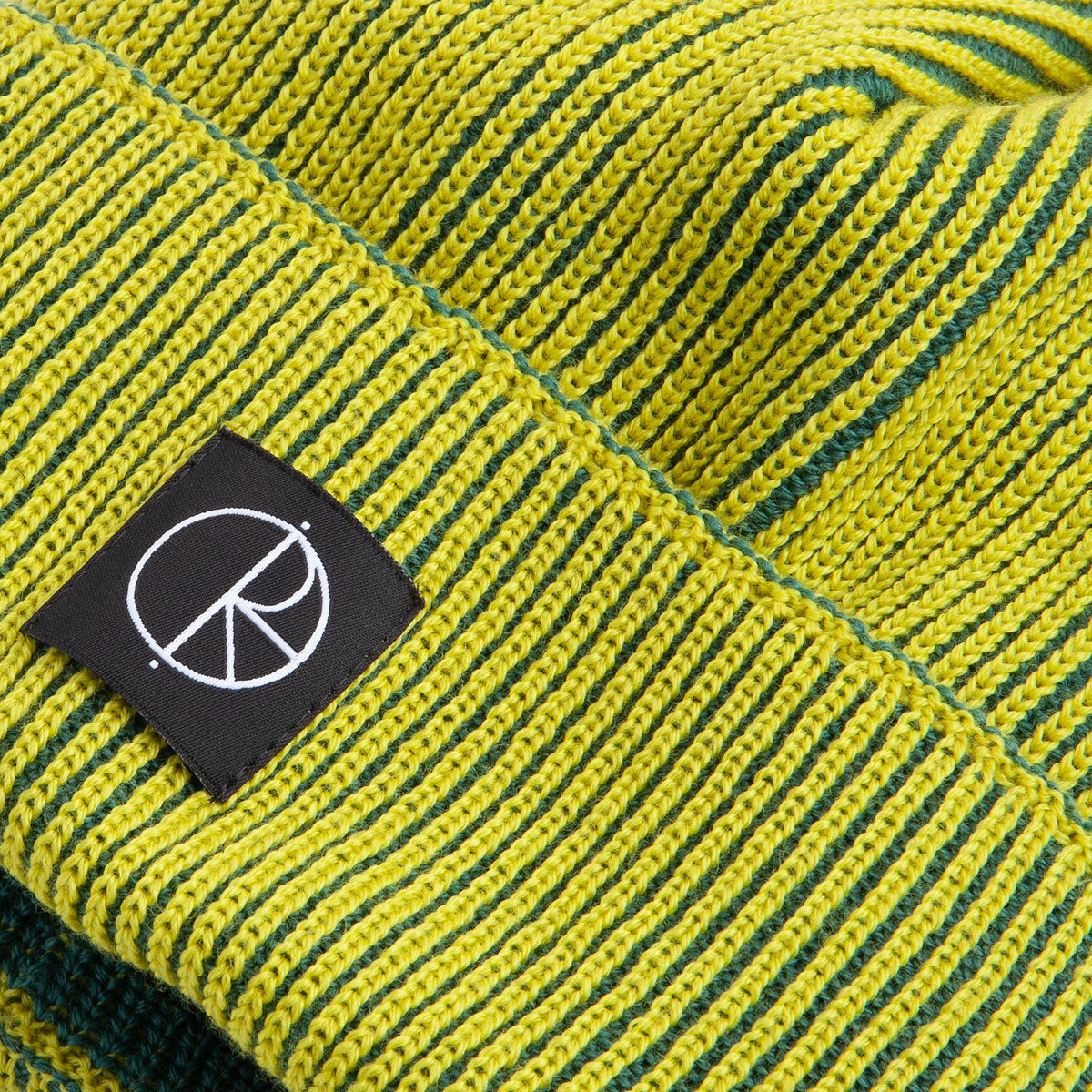 Polar Lines Merino Beanie - Chartreuse/Army Green image 3