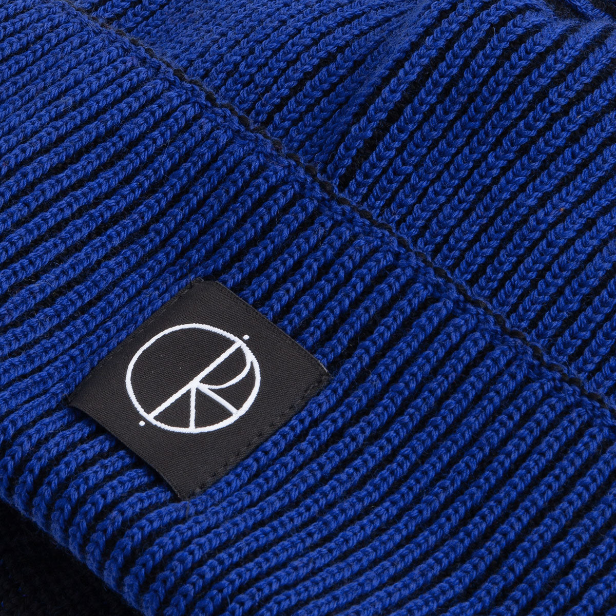 Polar Lines Merino Beanie - Egyptian Blue/Black image 3