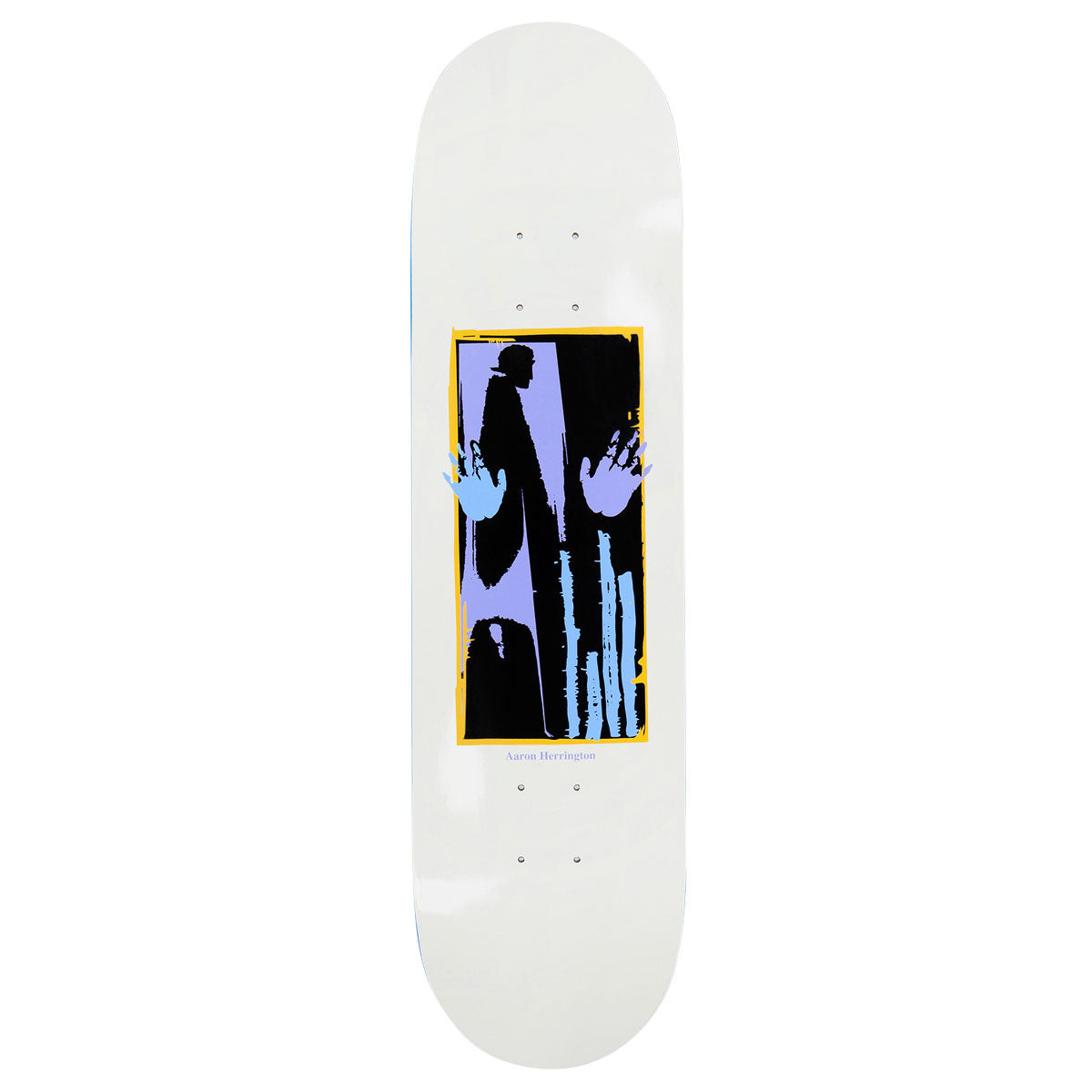 Polar Aaron Herrington Hands Off Short Skateboard Deck - White - 8.125