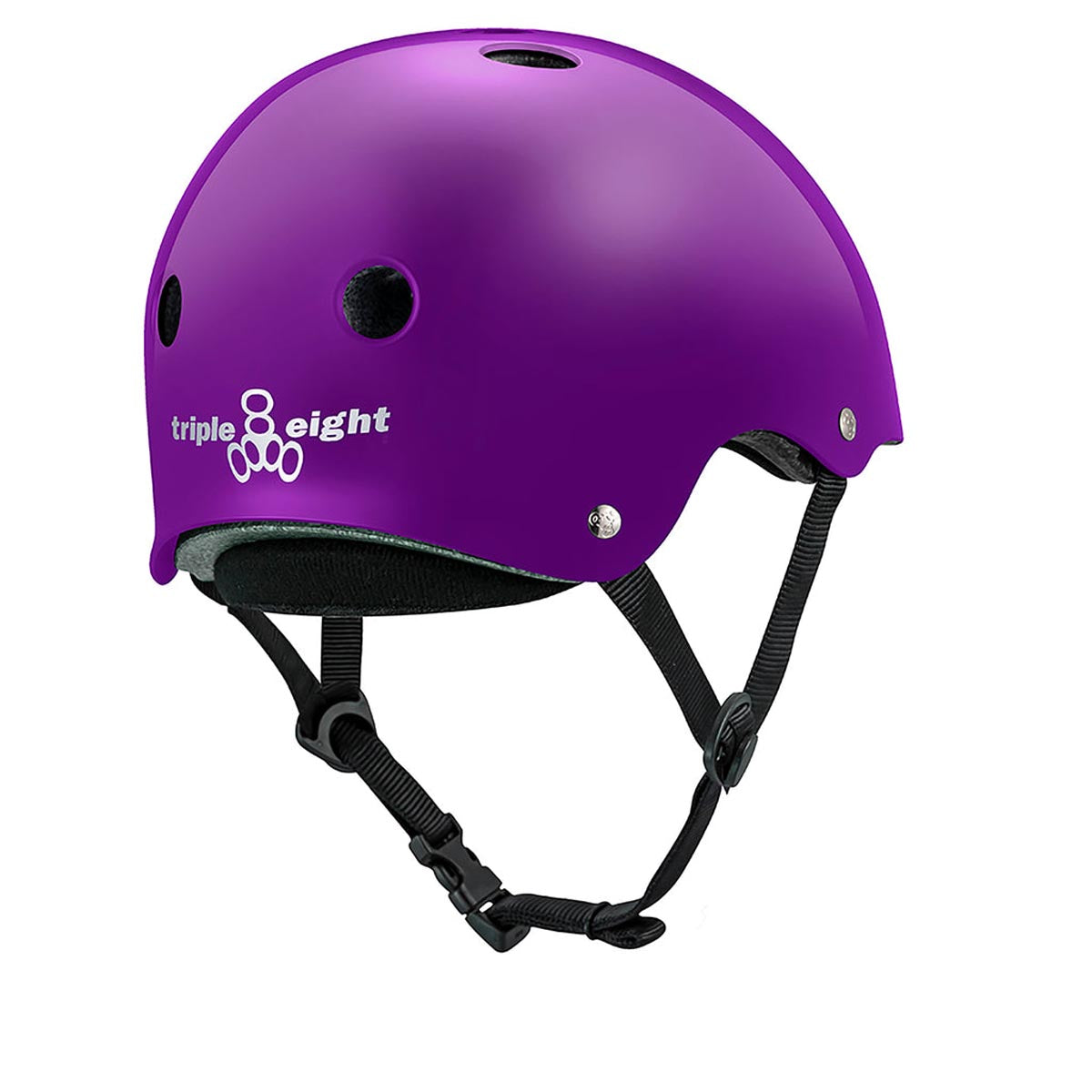 Triple Eight Deep Cover Helmet - Purple Glossy image 2