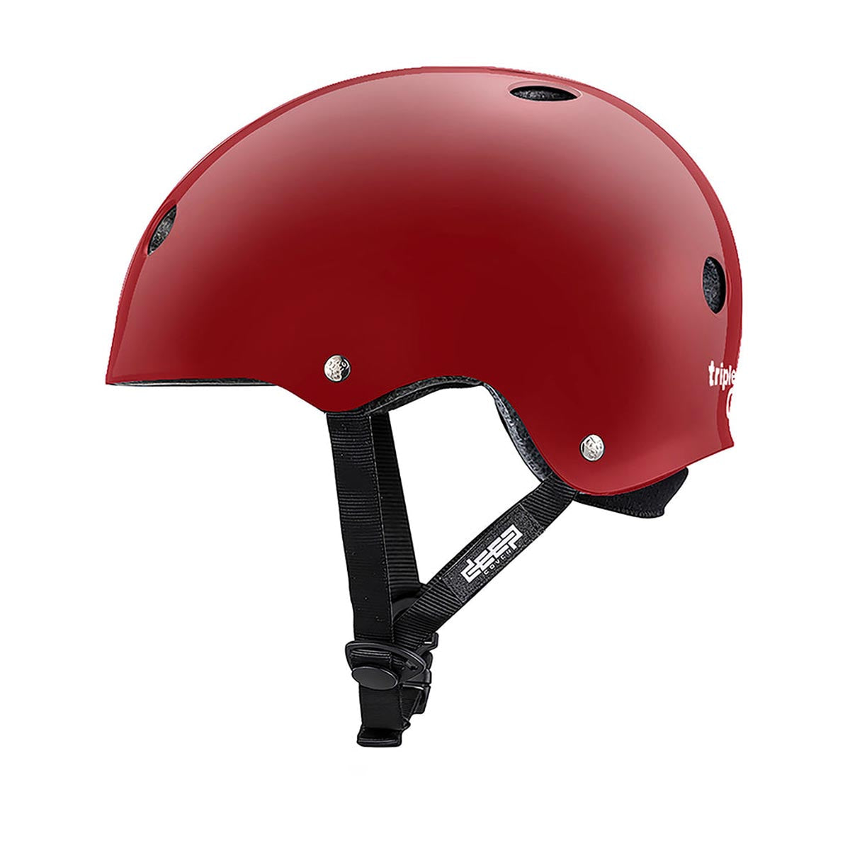 Triple Eight Deep Cover Helmet - Scarlet Red Glossy image 3