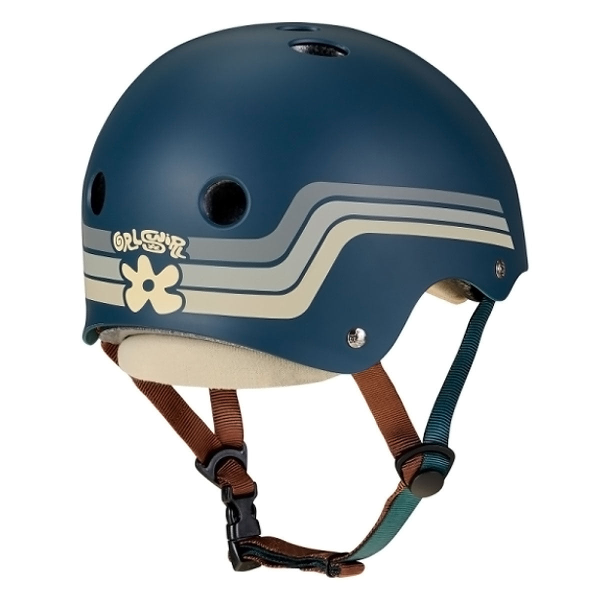 Triple Eight x GRLSWIRL Deep Cover Helmet - Retro Blue-Gray image 2