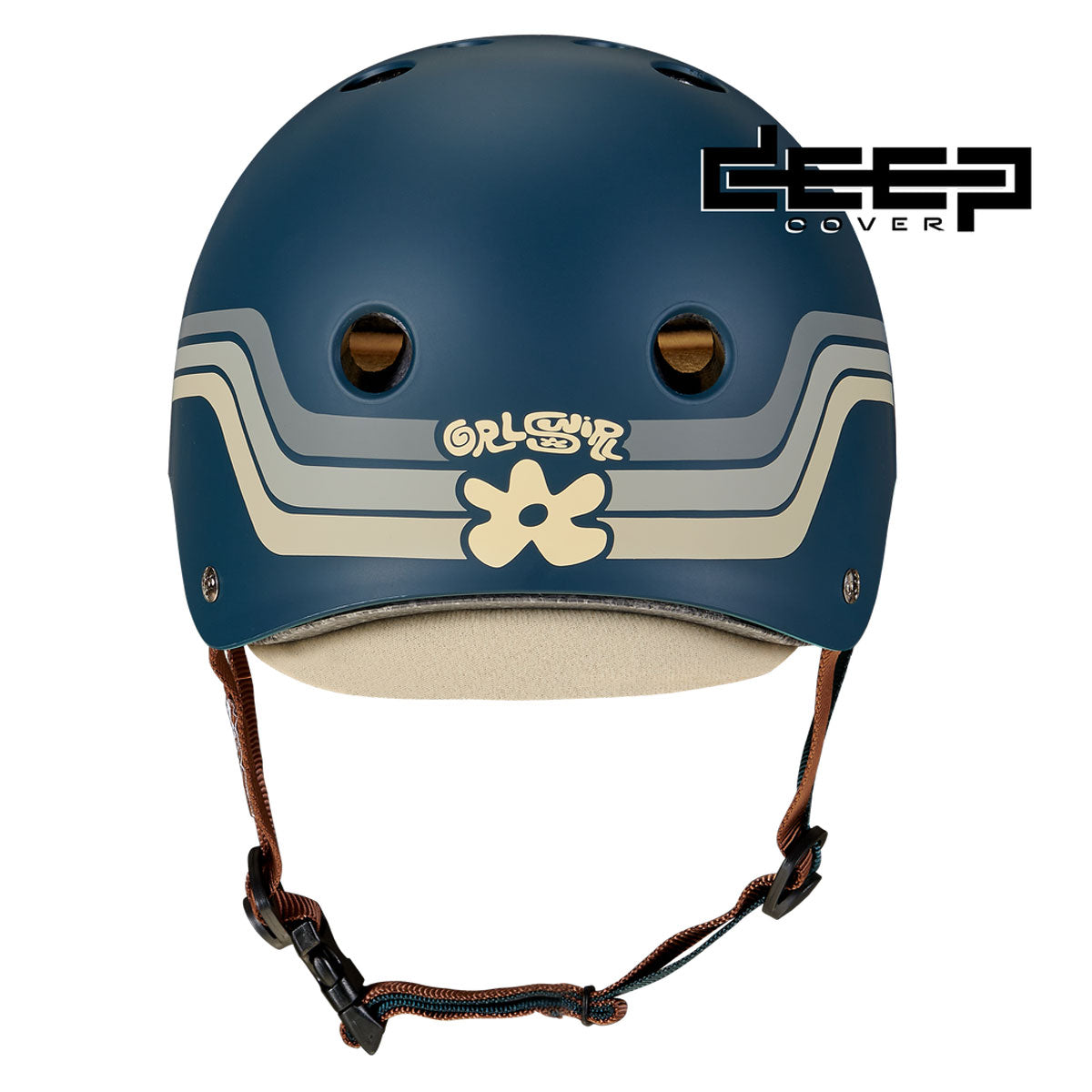 Triple Eight x GRLSWIRL Deep Cover Helmet - Retro Blue-Gray image 3