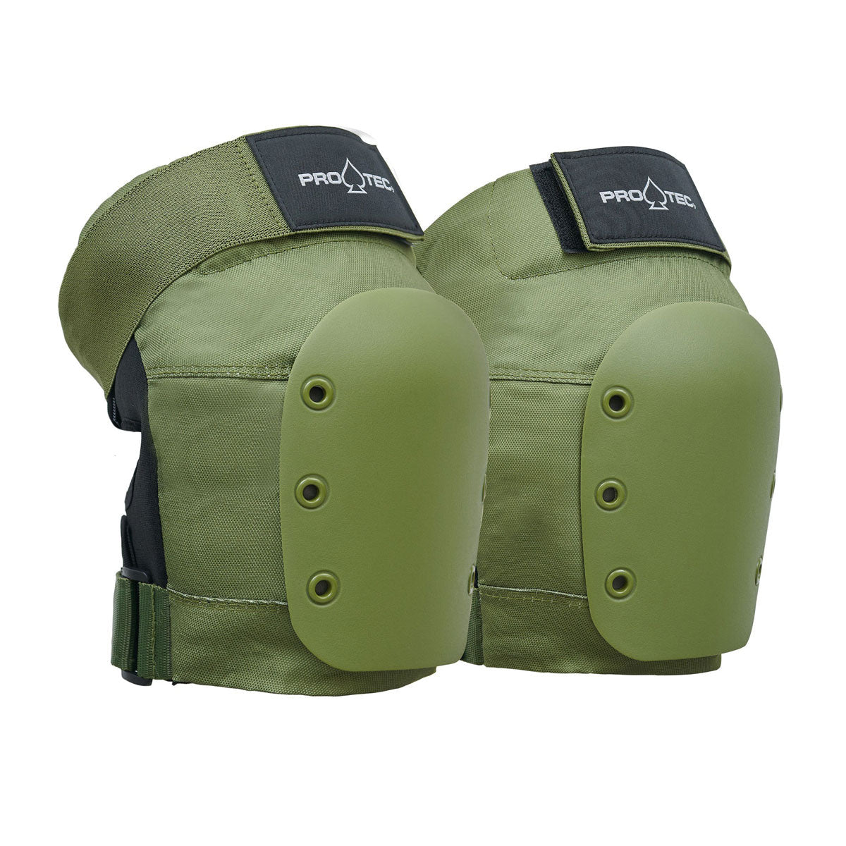 Pro-Tec Street Adult 3 Pack Open Back Set Of Pads - Army Green image 2
