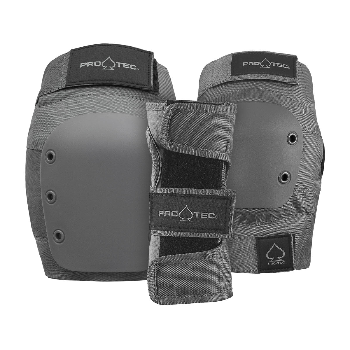 Pro-Tec JR 3 Pack Open Back Pads - Grey image 1