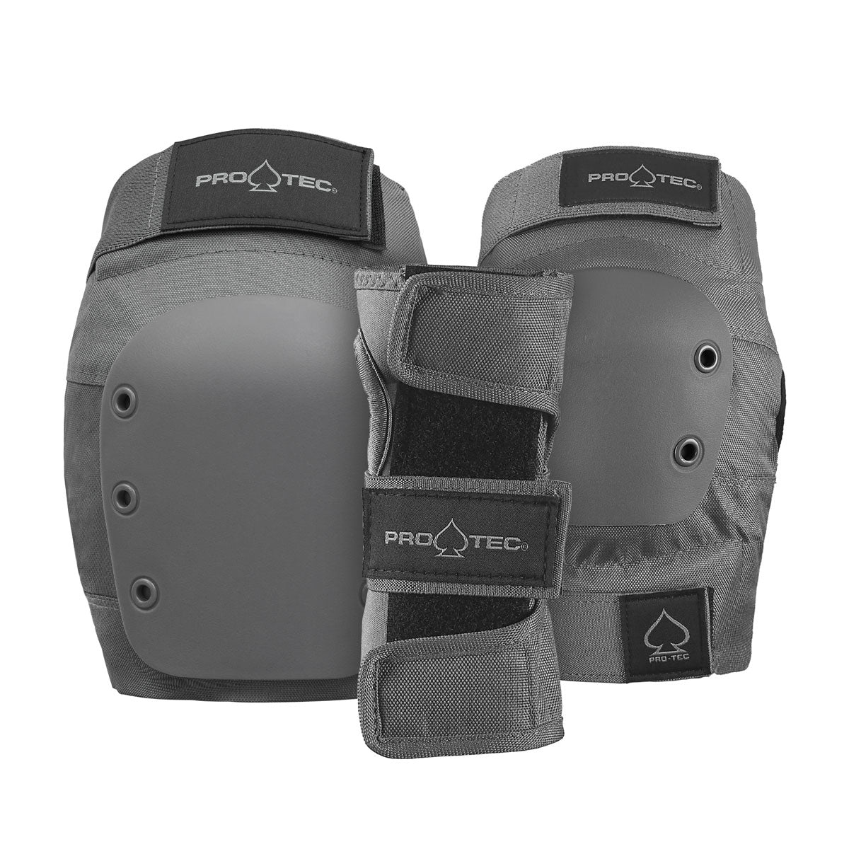 Pro-Tec Street Adult 3 Pack Open Back Set Of Pads - Grey image 1