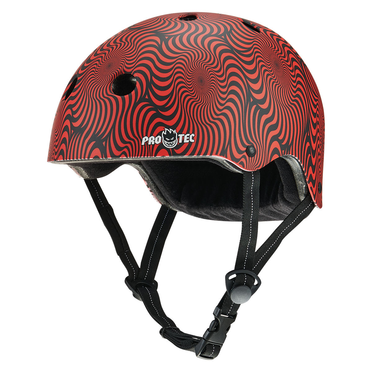 Pro-Tec x Spitfire Low Pro Helmet - Red Swirl image 1