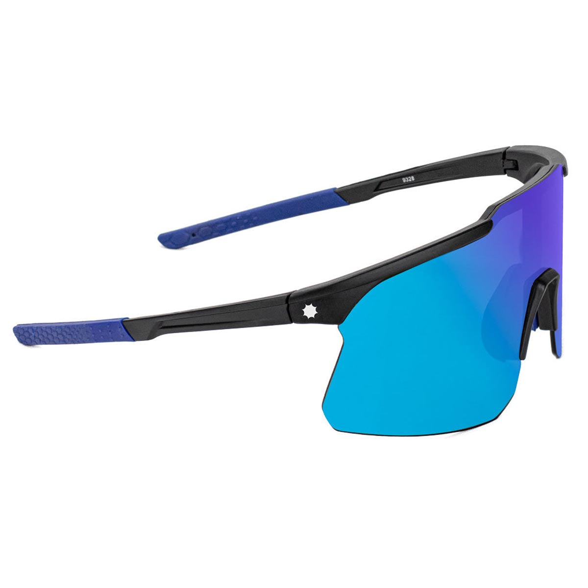 Glassy Cooper Polarized Sunglasses - Black/Blue Mirror image 2