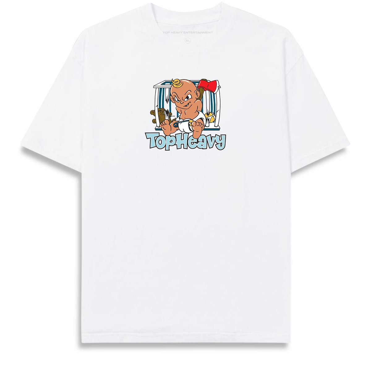 Top Heavy Bad Baby T-Shirt - White image 1