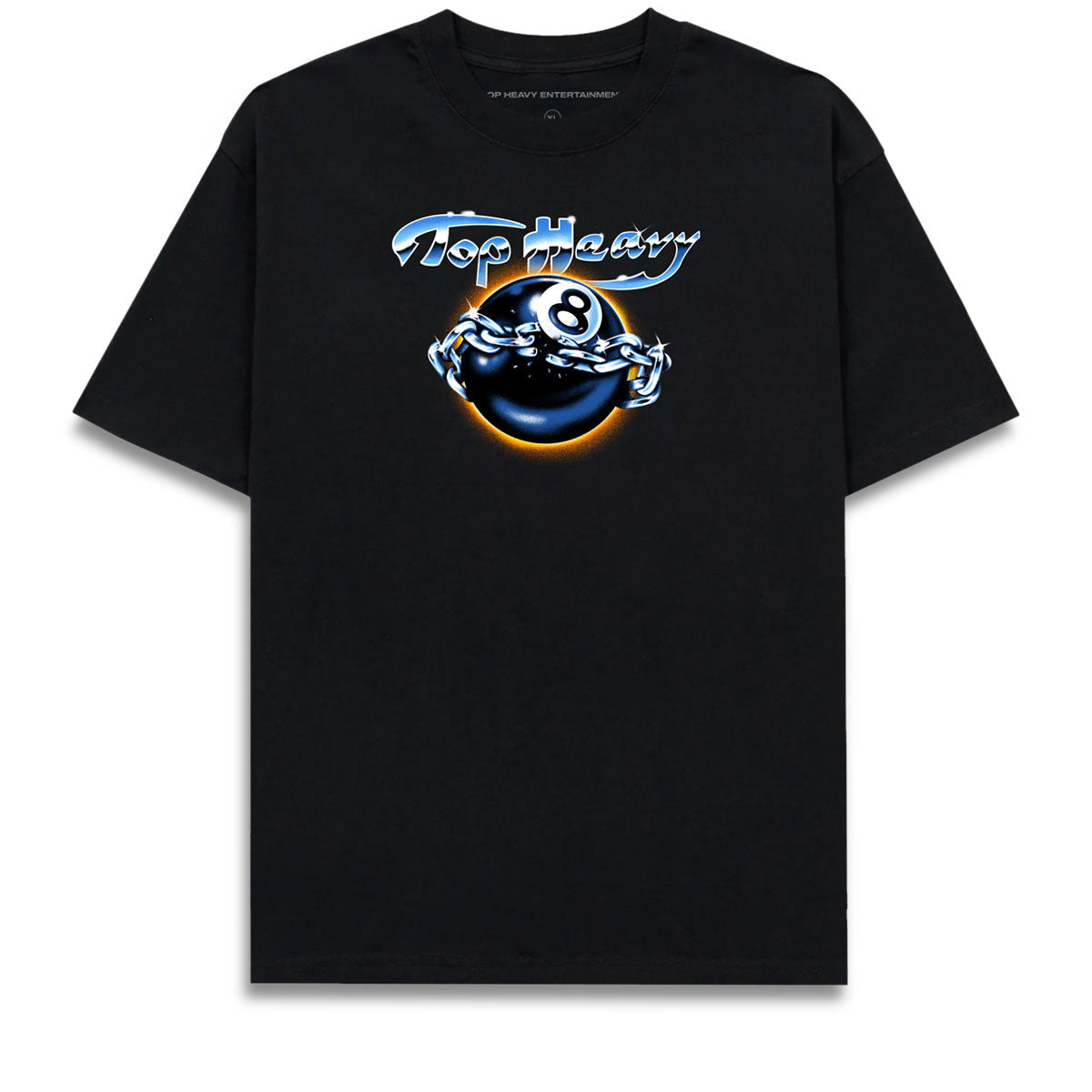 Top Heavy 8 Balled T-Shirt - Black image 1