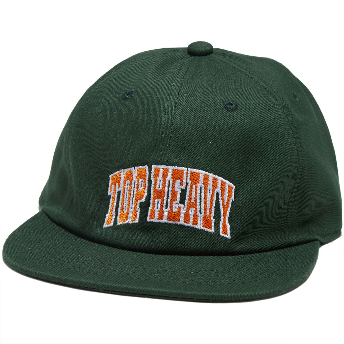 Top Heavy College 6 Panel Snapback Hat - Forest image 1