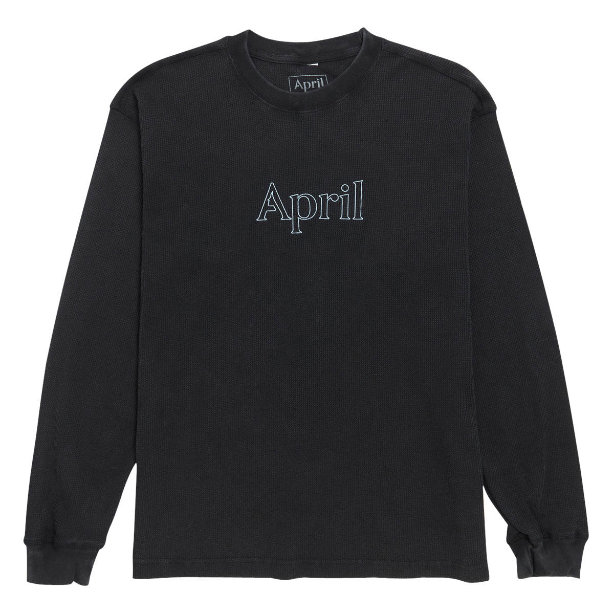 April Thermal Long Sleeve Embroidered Shirt - Black image 1