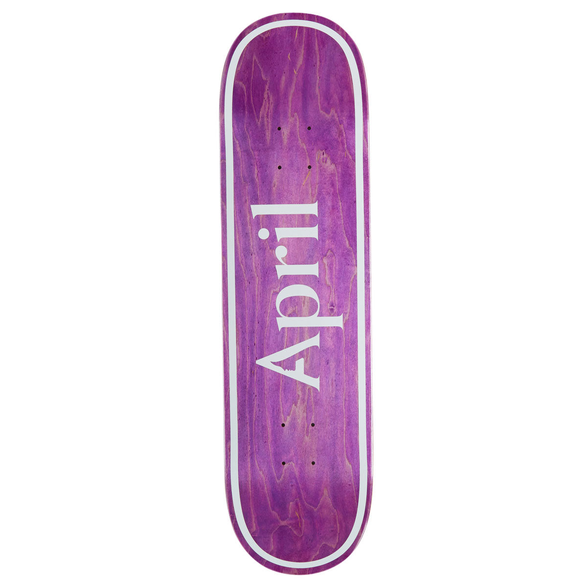 April OG Logo Skateboard Deck - Purple - 8.25
