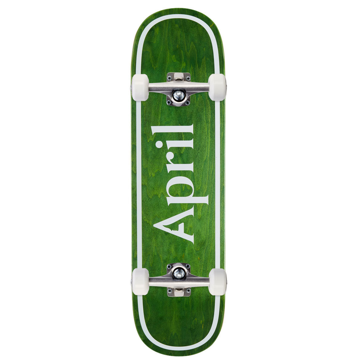 April OG Logo Twin Skateboard Complete - Green - 8.25