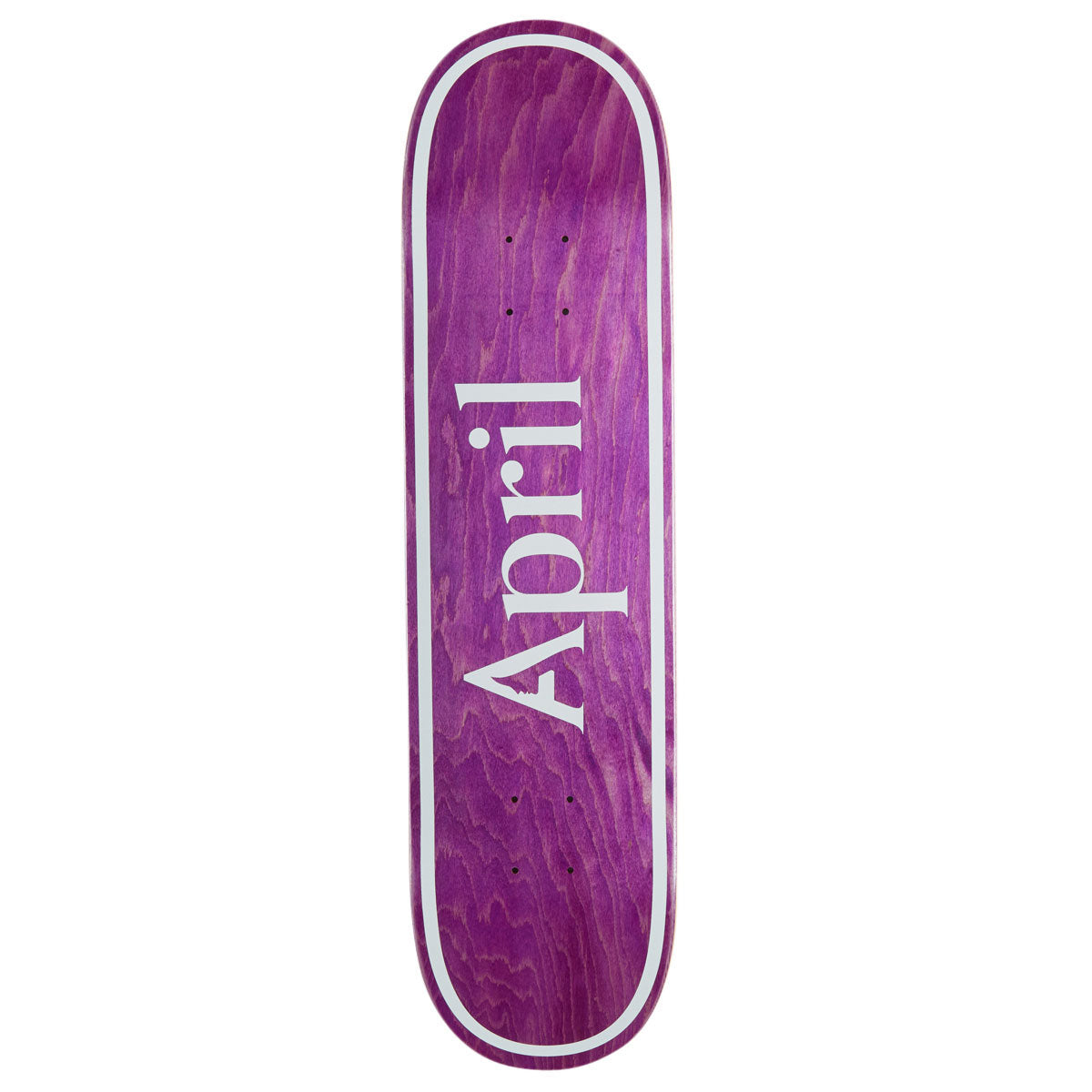 April OG Logo Skateboard Deck - Purple - 8.00