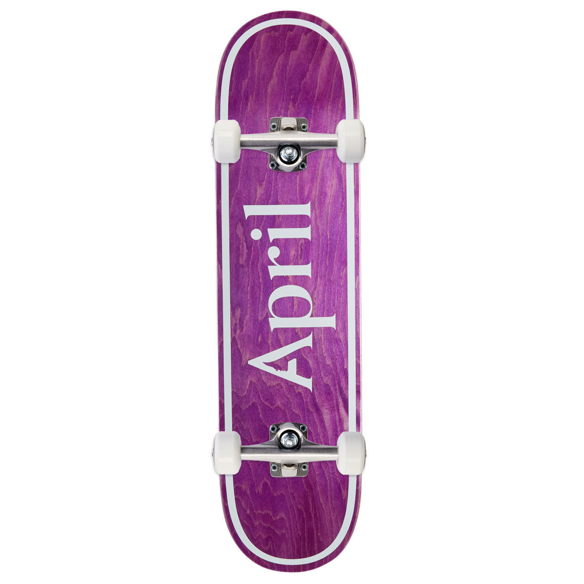 April OG Logo Skateboard Complete - Purple - 8.00