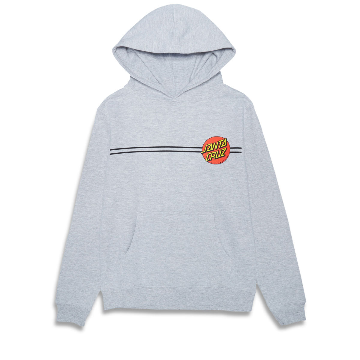 Santa Cruz Youth Classic Dot Hoodie - Grey Heather image 1