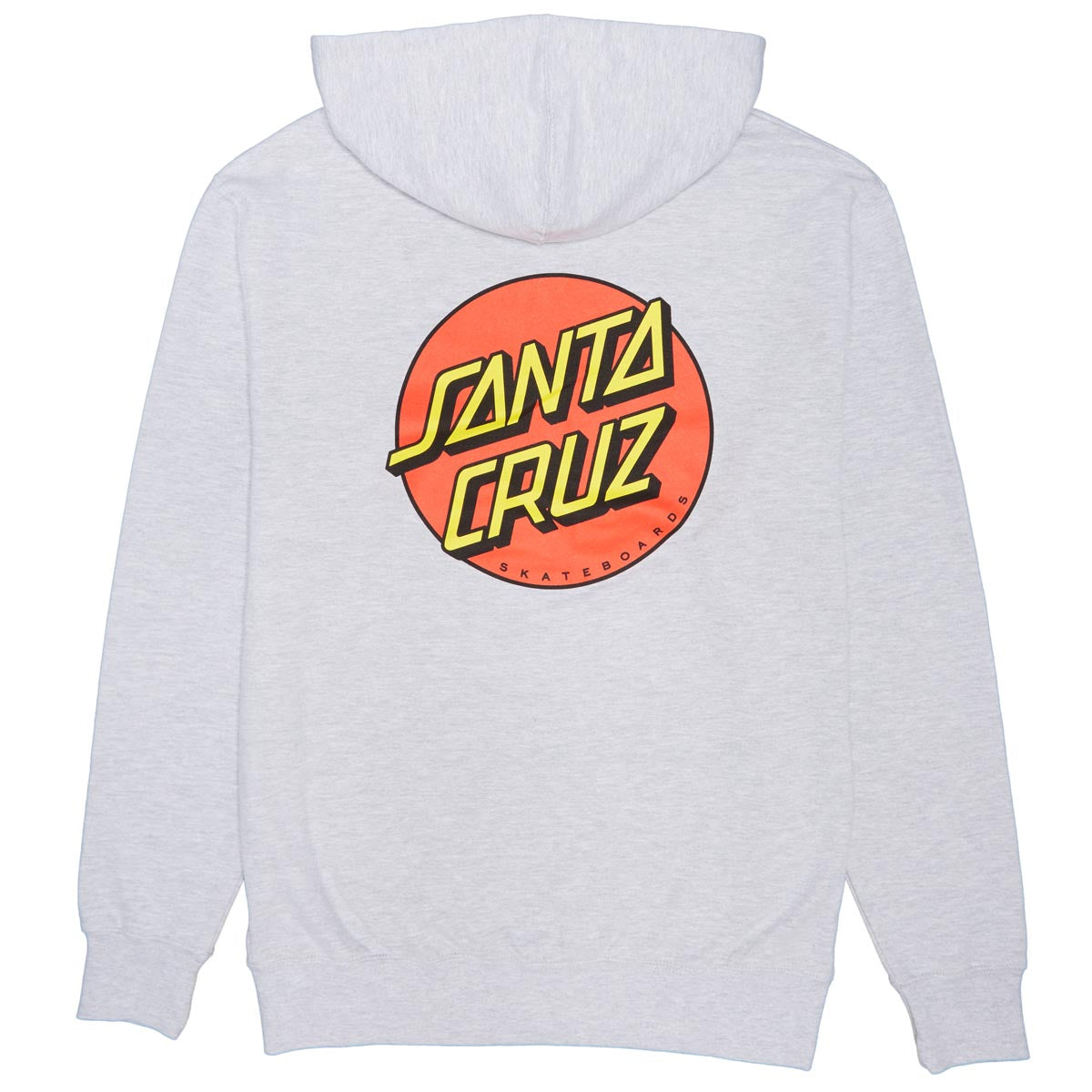 Santa Cruz Classic Dot Zip Up Hoodie - Grey Heather image 2