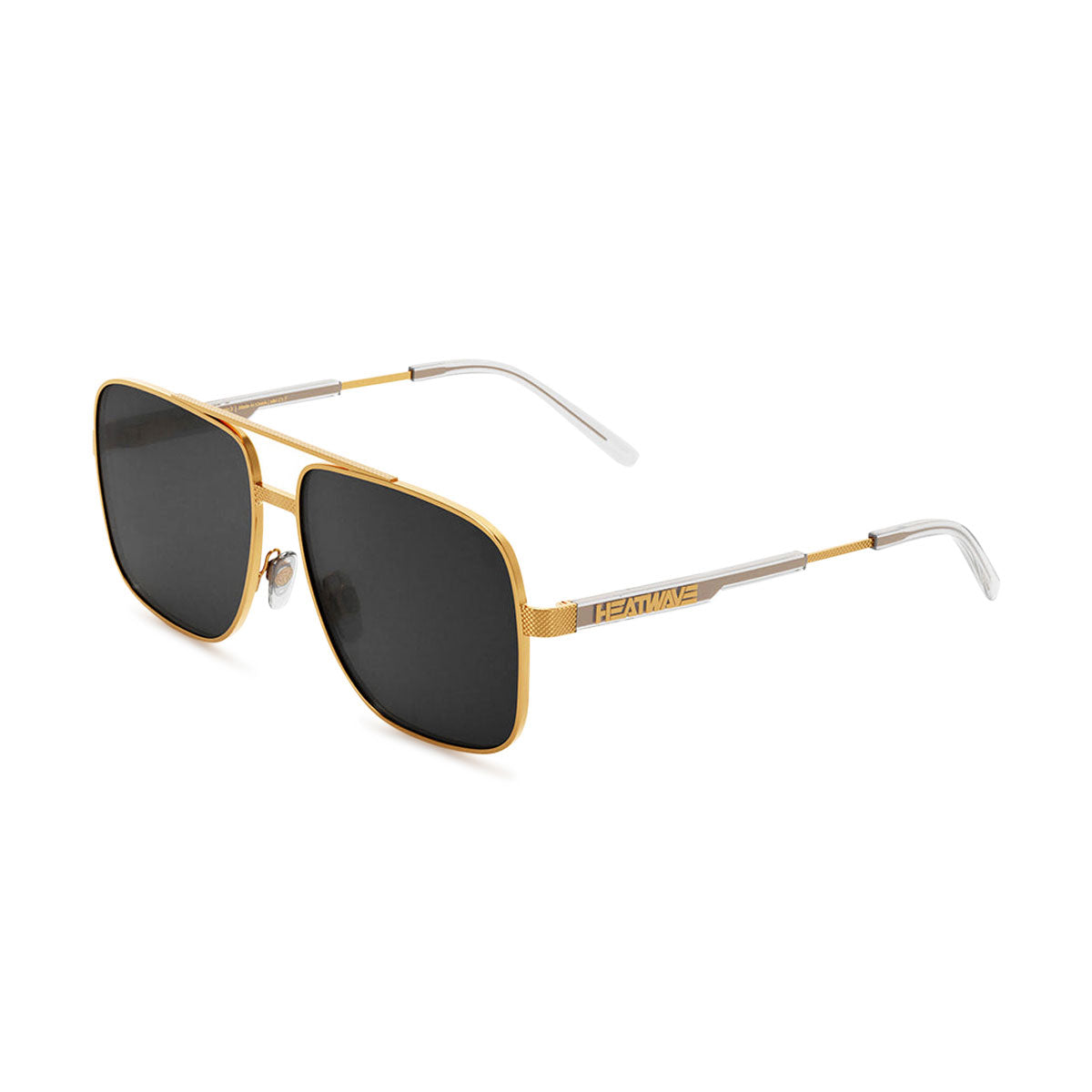 Heat Wave Visual Nimitz Sunglasses - Gold/Black Lens image 2