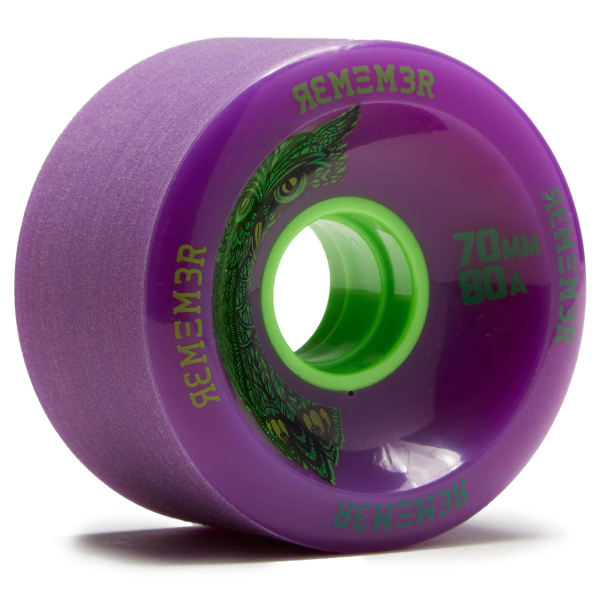 Remember Hoot Slide 80a Longboard Wheels - Purple - 70mm image 1