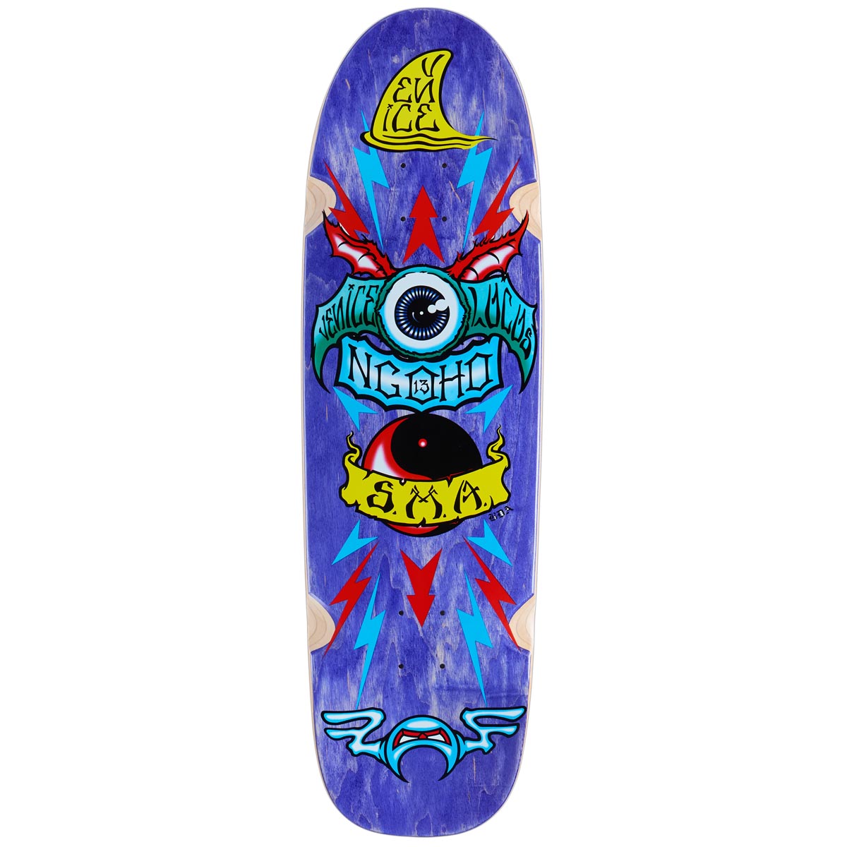 Santa Monica Airlines Pat Ngoho Skateboard Deck - Purple Stain - 9.50