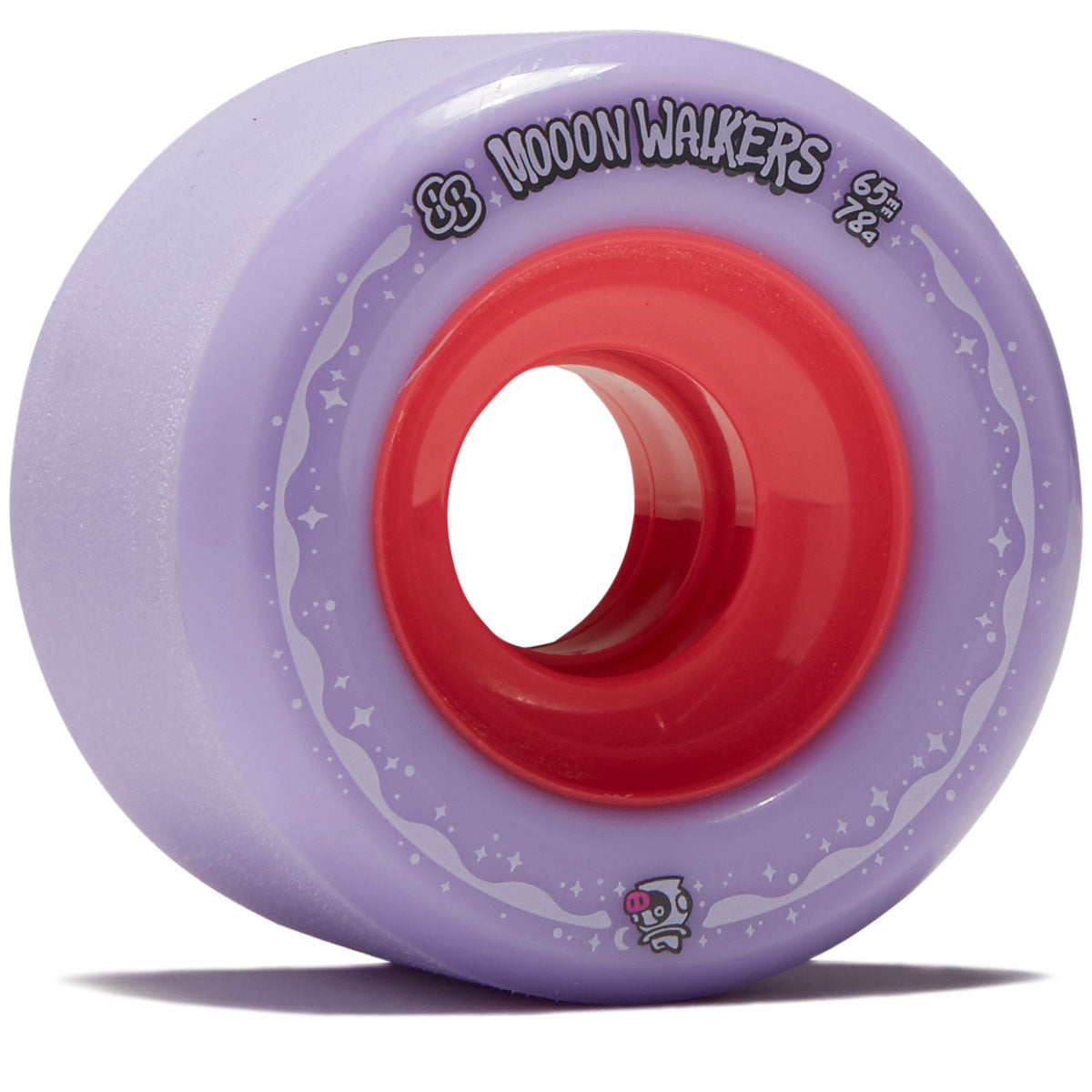 88 Wheel Co Mooonwalker 78a Longboard Wheels - Purple - 65mm image 1