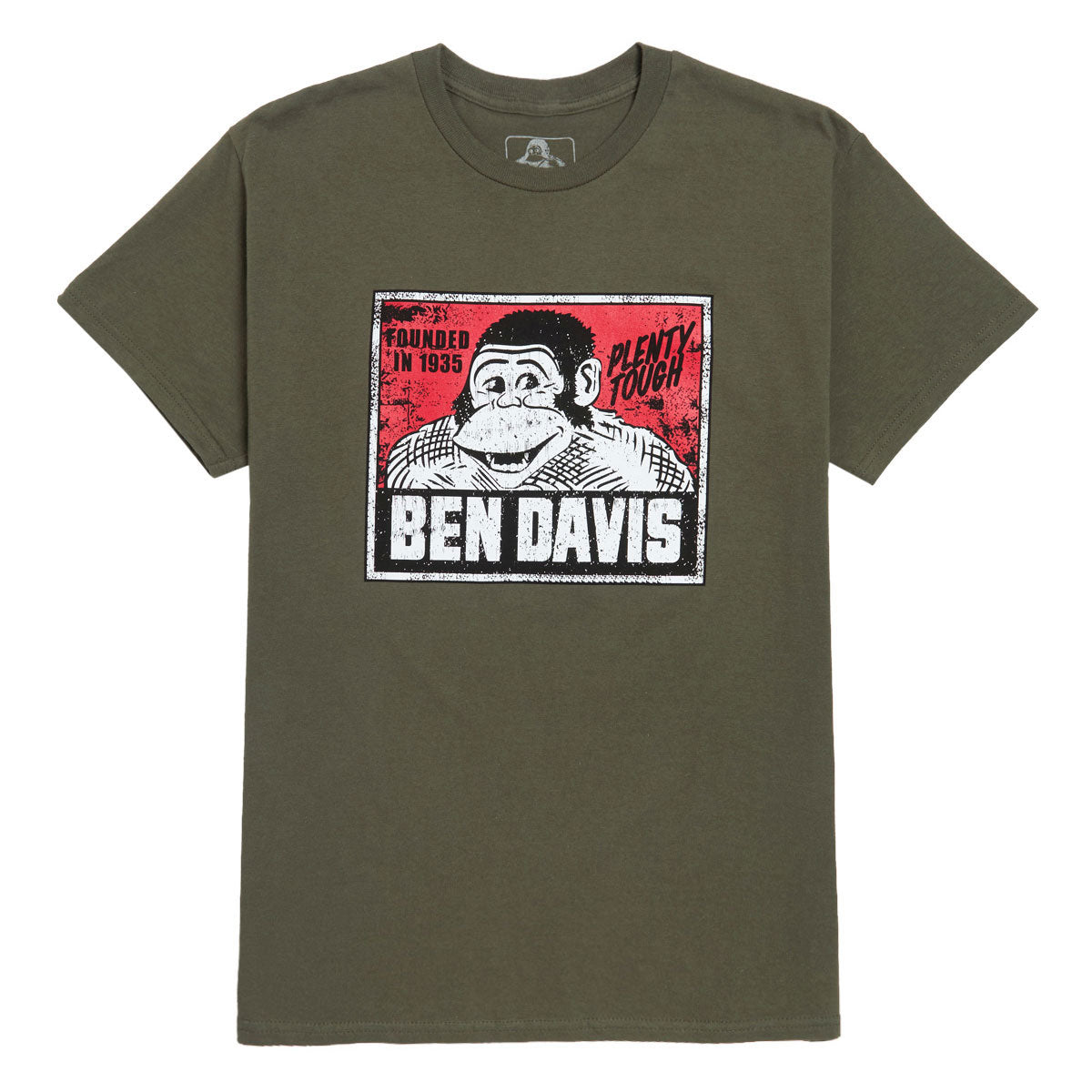 Ben Davis Vintage Logo T-Shirt - Olive image 1