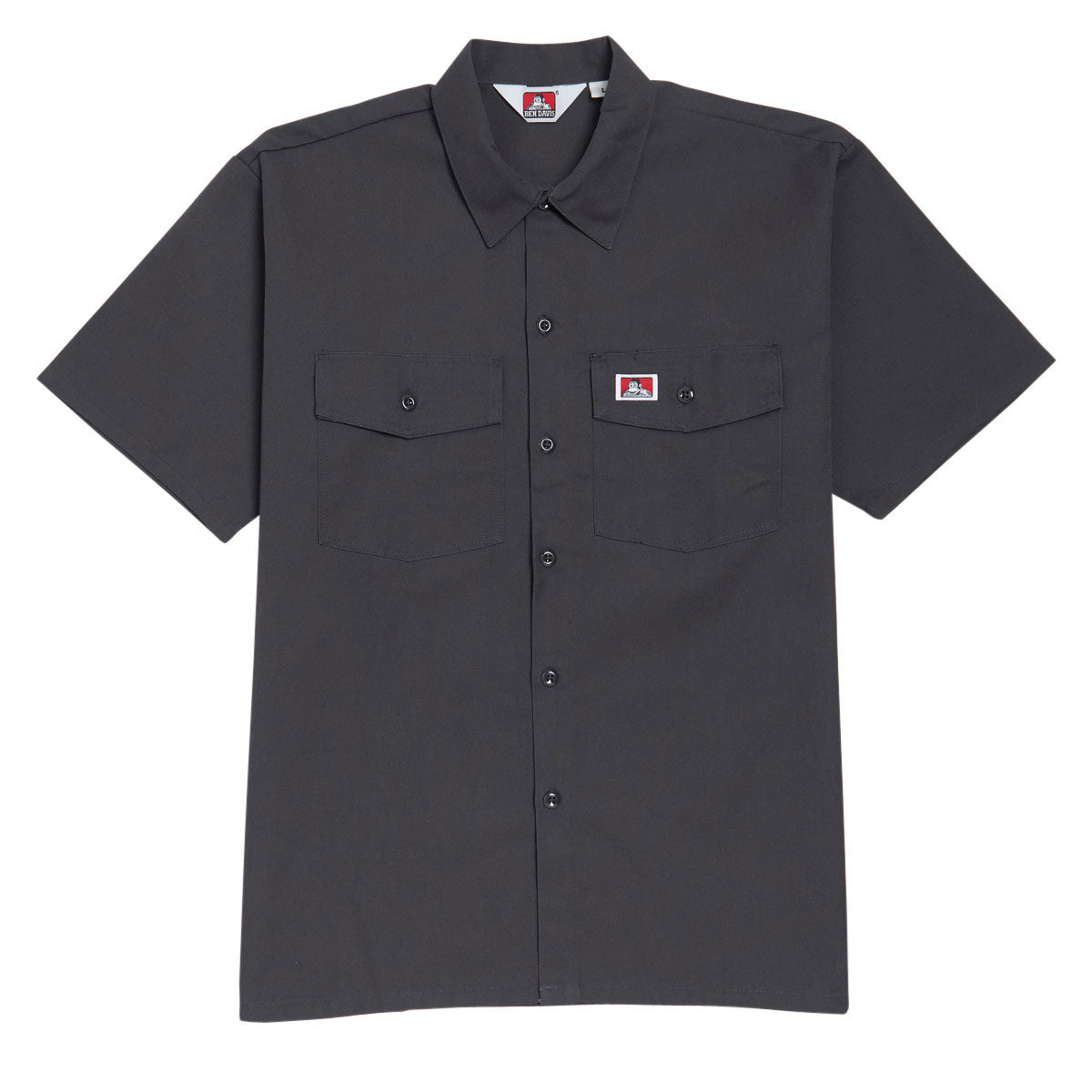 Ben Davis Solid Button Up Shirt - Charcoal image 1