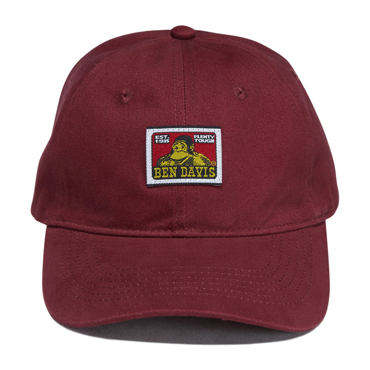 Ben Davis Unstructured Ball Hat - Burgundy image 5