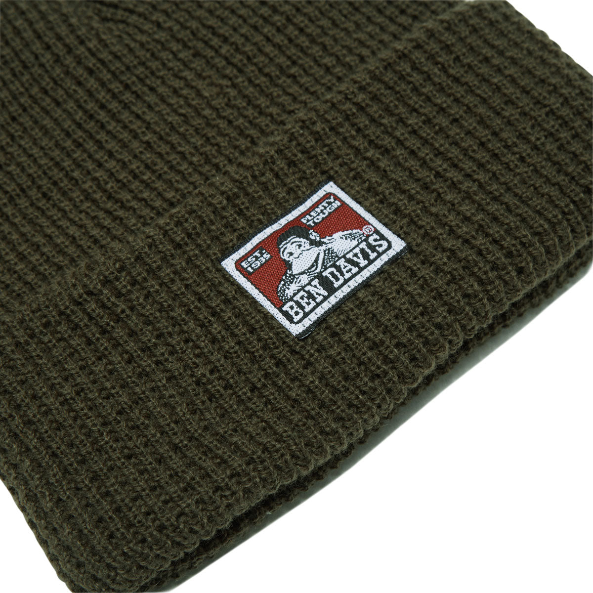 Ben Davis Waffle Beanie - Moss image 2