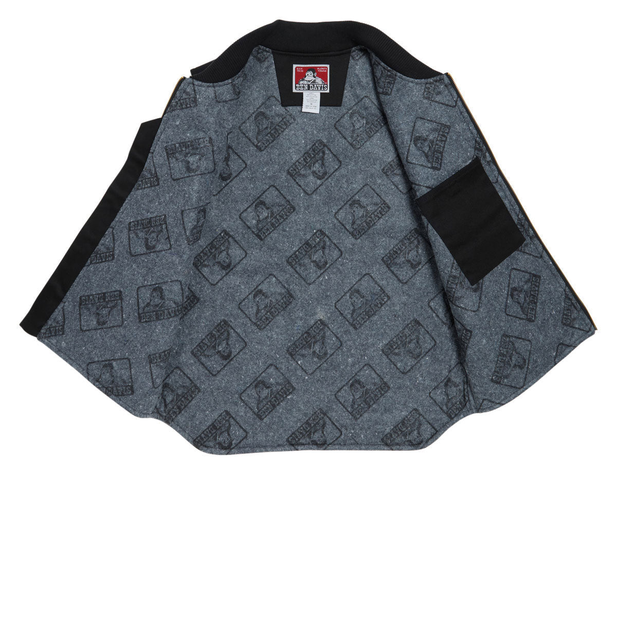 Ben Davis Lined Vest Jacket - Black image 3