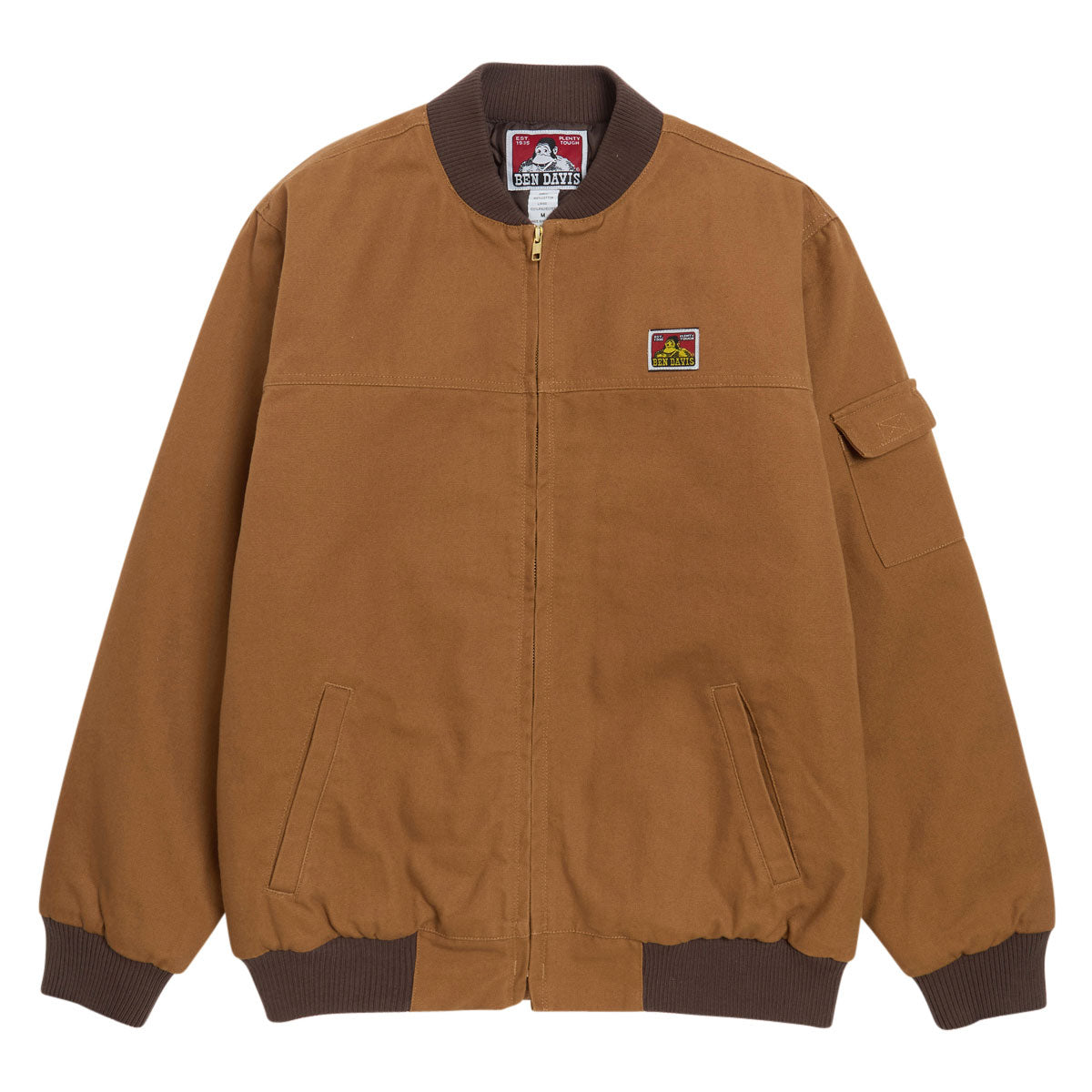 Ben Davis Canvas Bomber Jacket - Brown image 1