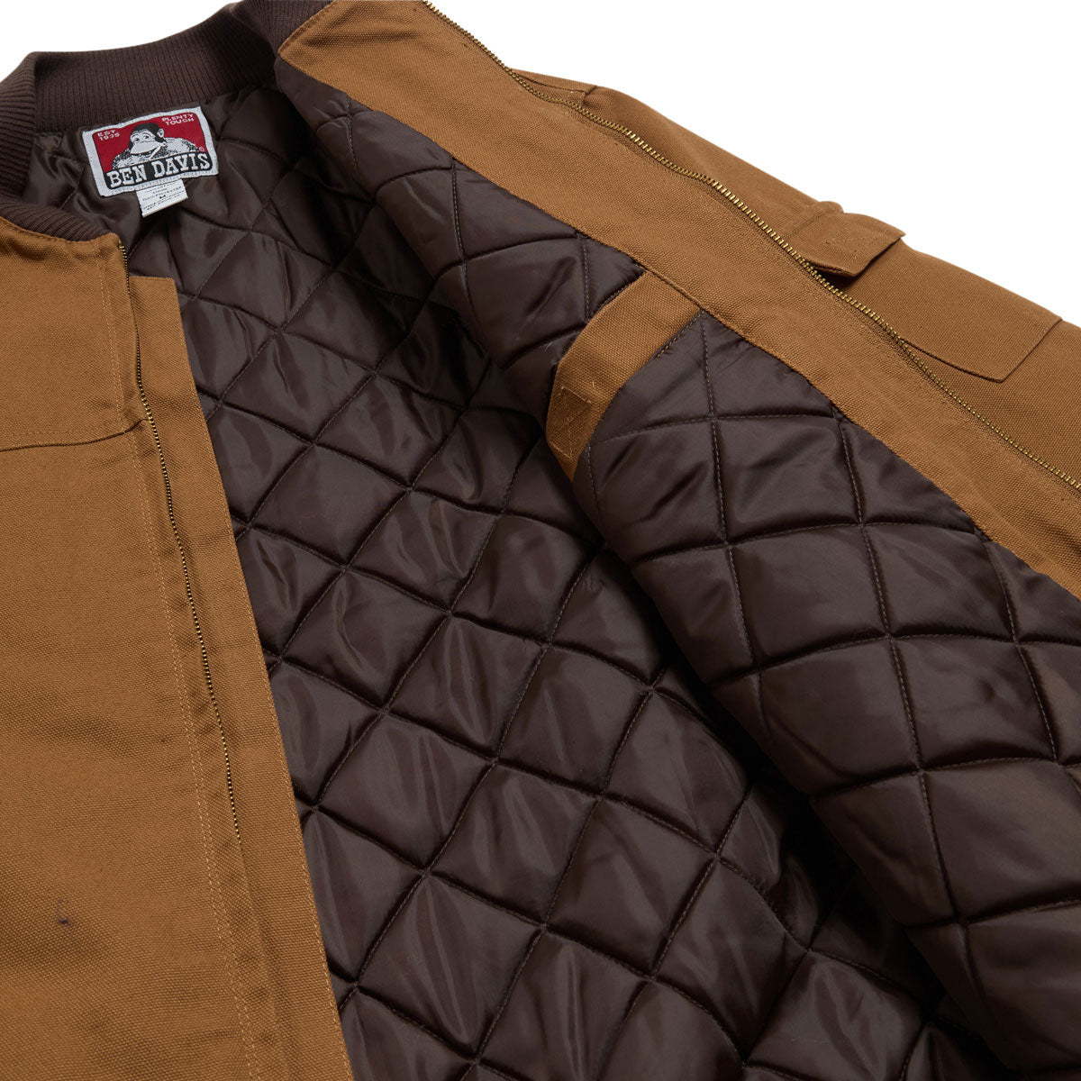 Ben Davis Canvas Bomber Jacket - Brown image 4