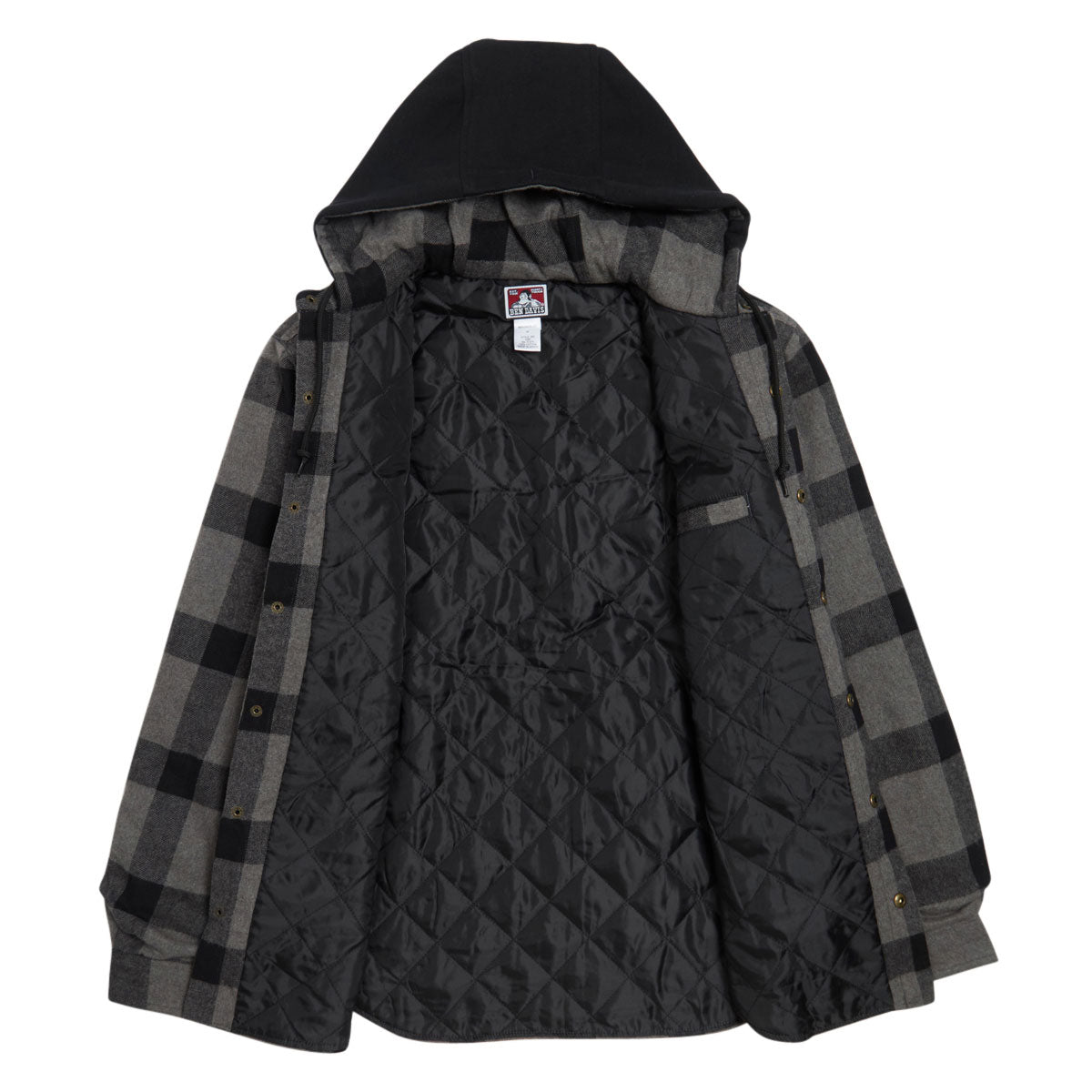 Ben Davis Flannel Jacket - Black/Grey image 3