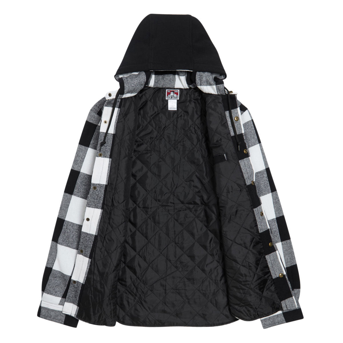 Ben Davis Flannel Jacket - Black/White image 3