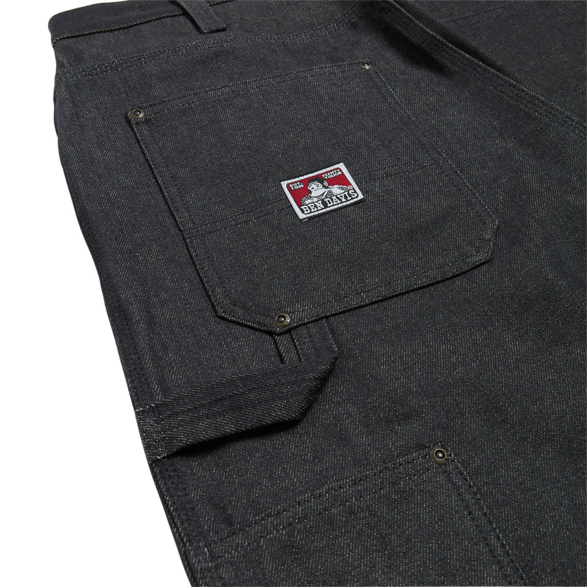 Ben Davis Carpenter Shorts - Charcoal Denim image 3