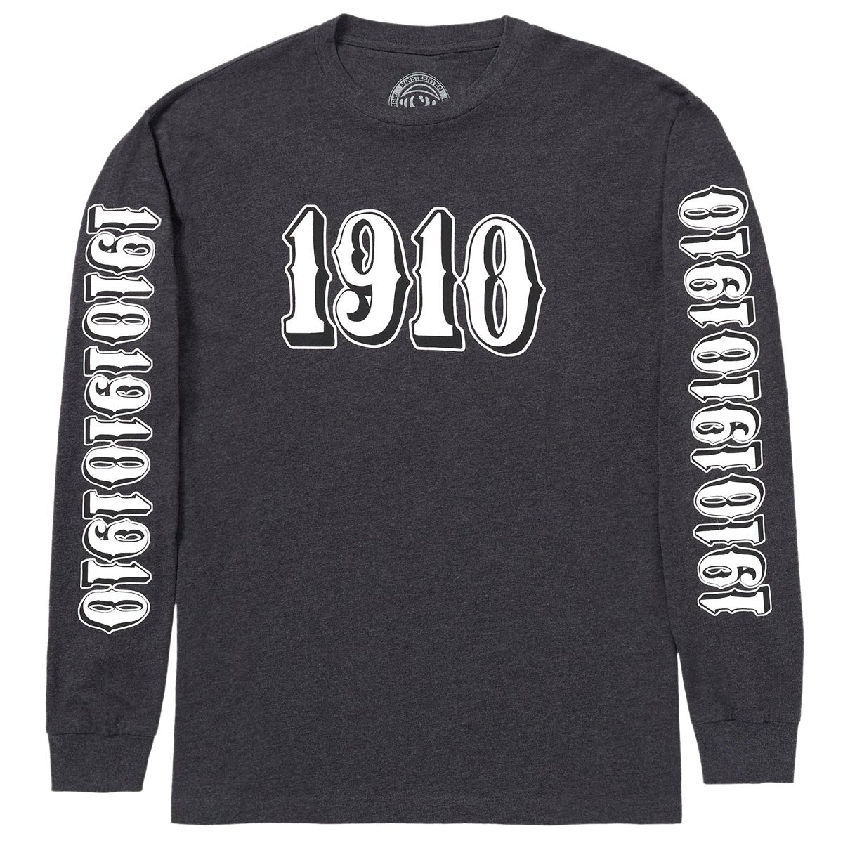 1910 OG Font Long Sleeve T-Shirt - Charcoal Heather image 1