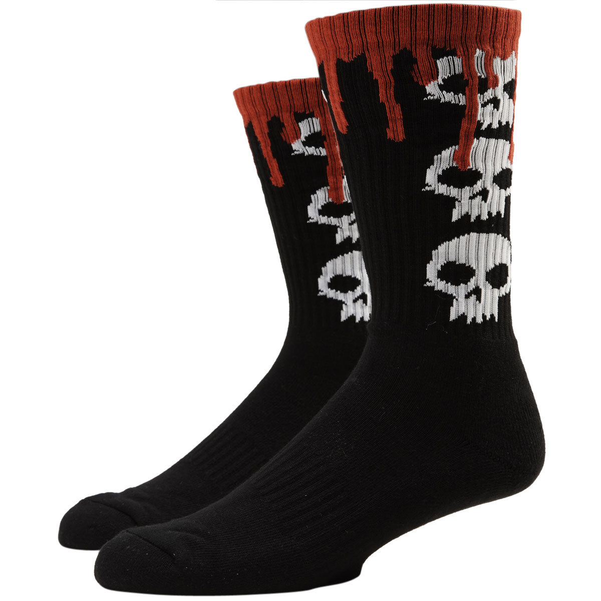 Zero 3 Skull Blood Socks - Black image 1