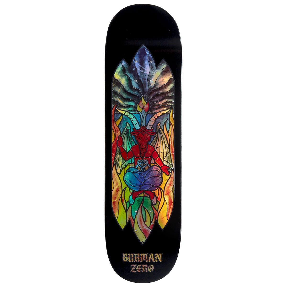 Zero Stained Glass Burman Skateboard Deck - 8.625