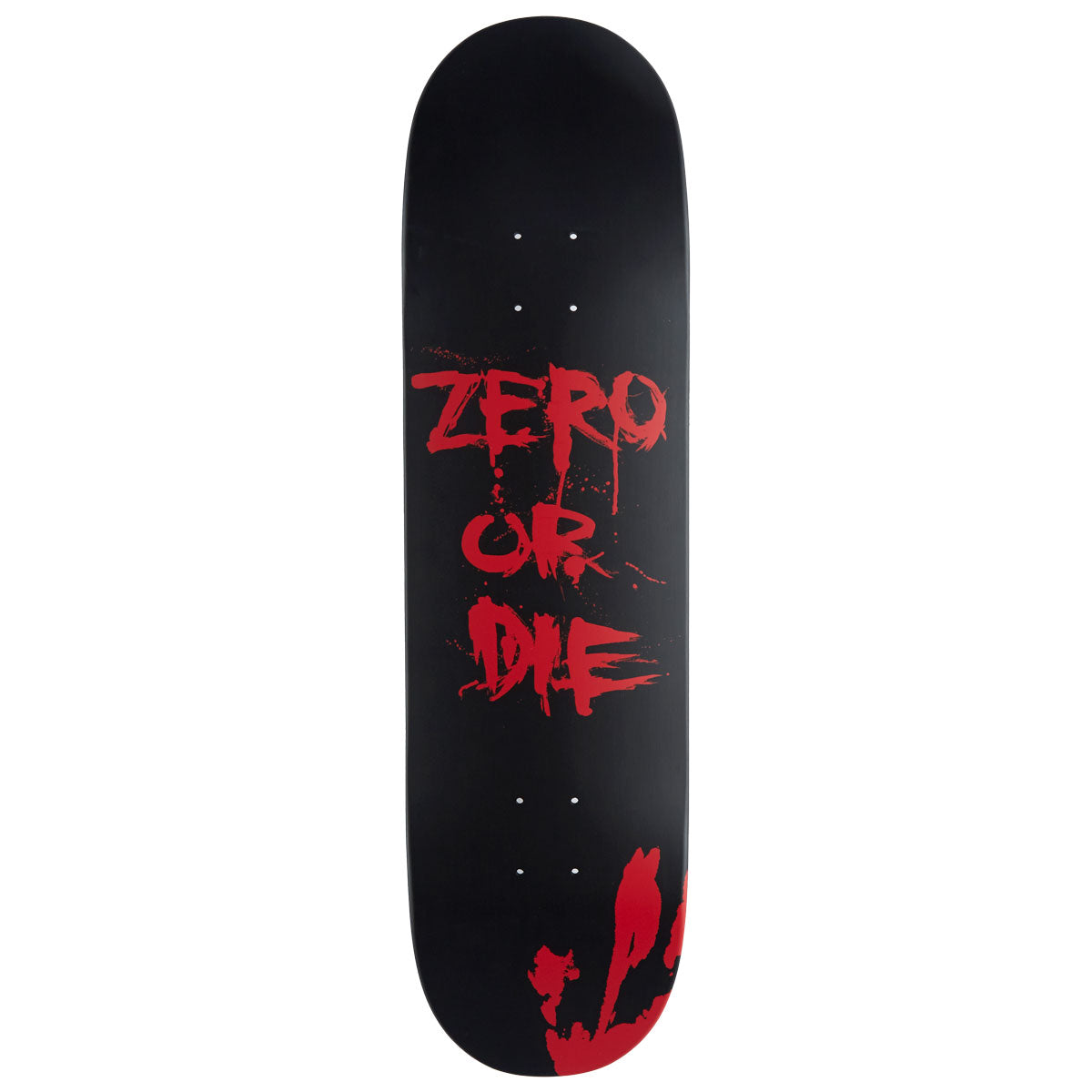 Zero Or Die Skateboard Deck - Black Dipped - 8.50