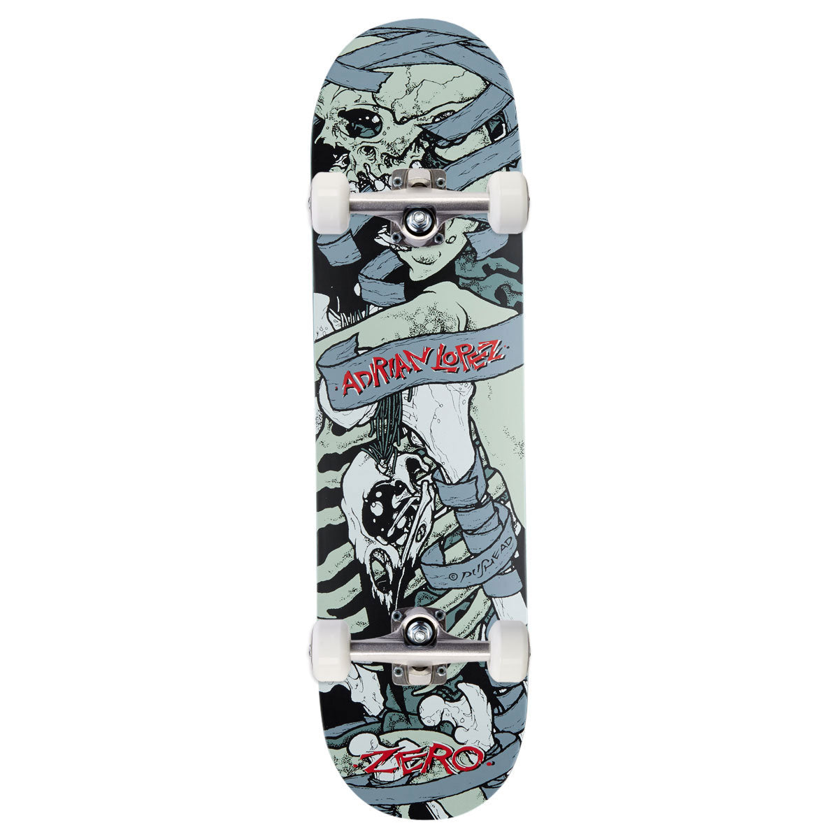 Zero Adrian Lopez Pushead Reissue Skateboard Complete - 8.25