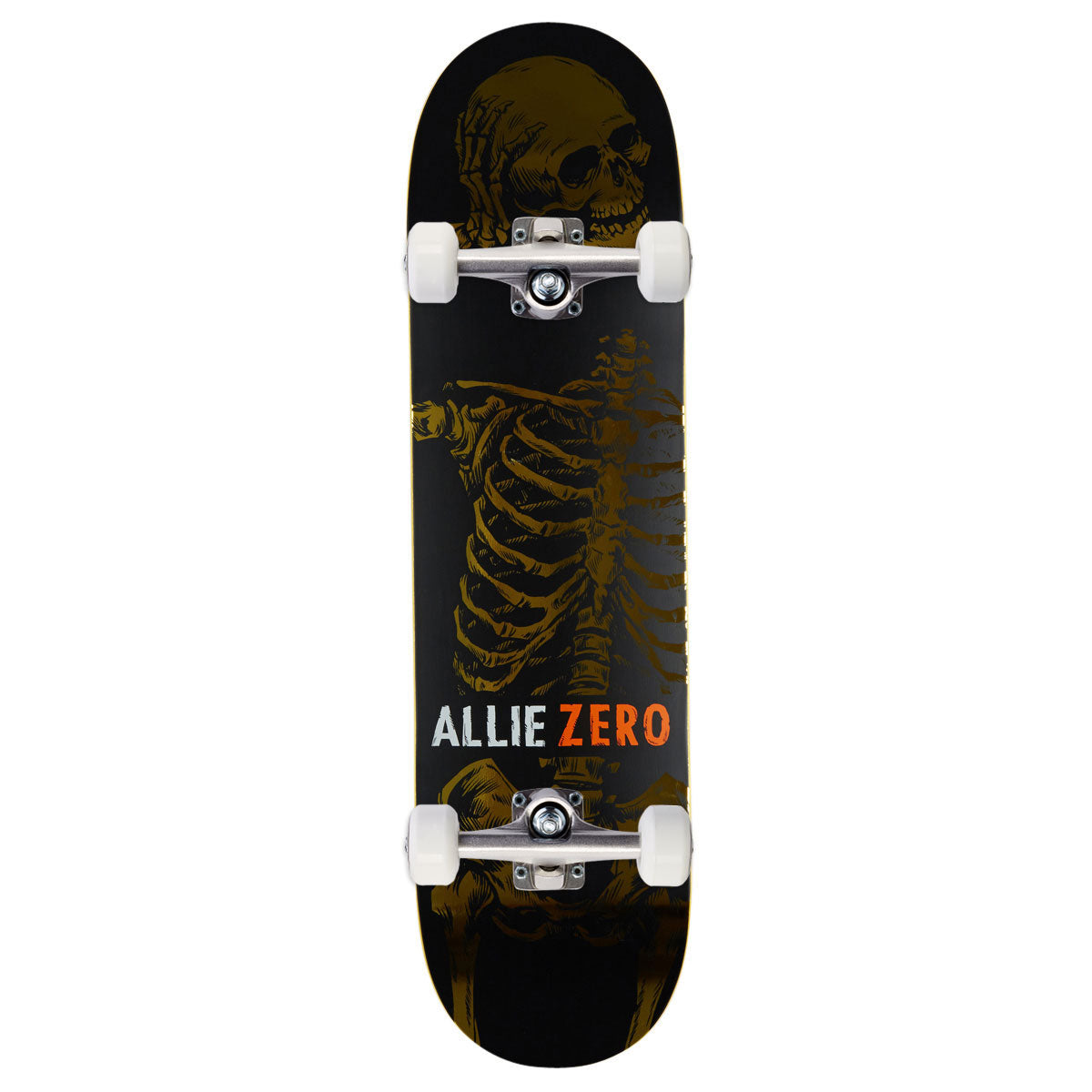 Zero Jon Allie Headcase Reissue Skateboard Complete - Gold Foil - 8.25