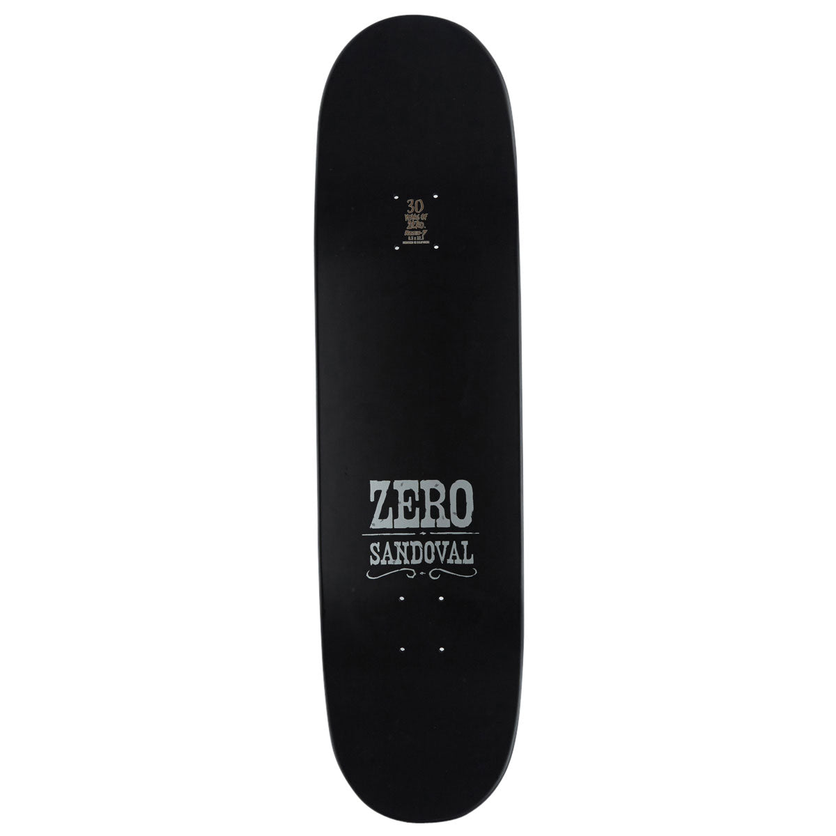Zero Tommy Sandoval Gunslinger Reissue Skateboard Complete - Black Dipped - 8.50