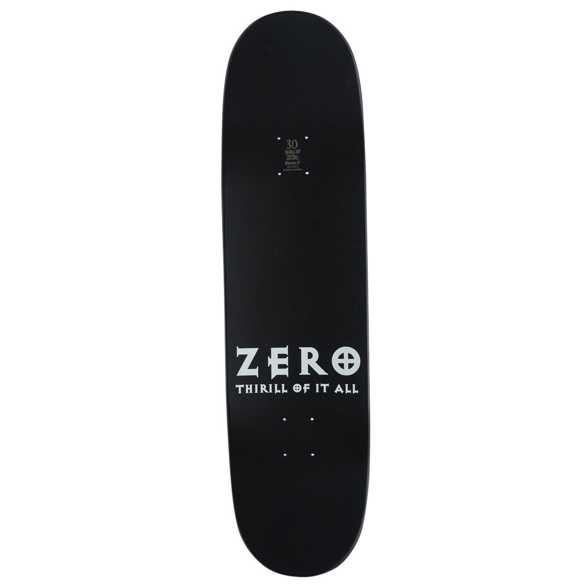 Zero Thrill Of It All Reissue Skateboard Complete - Black Dipped - 8.50
