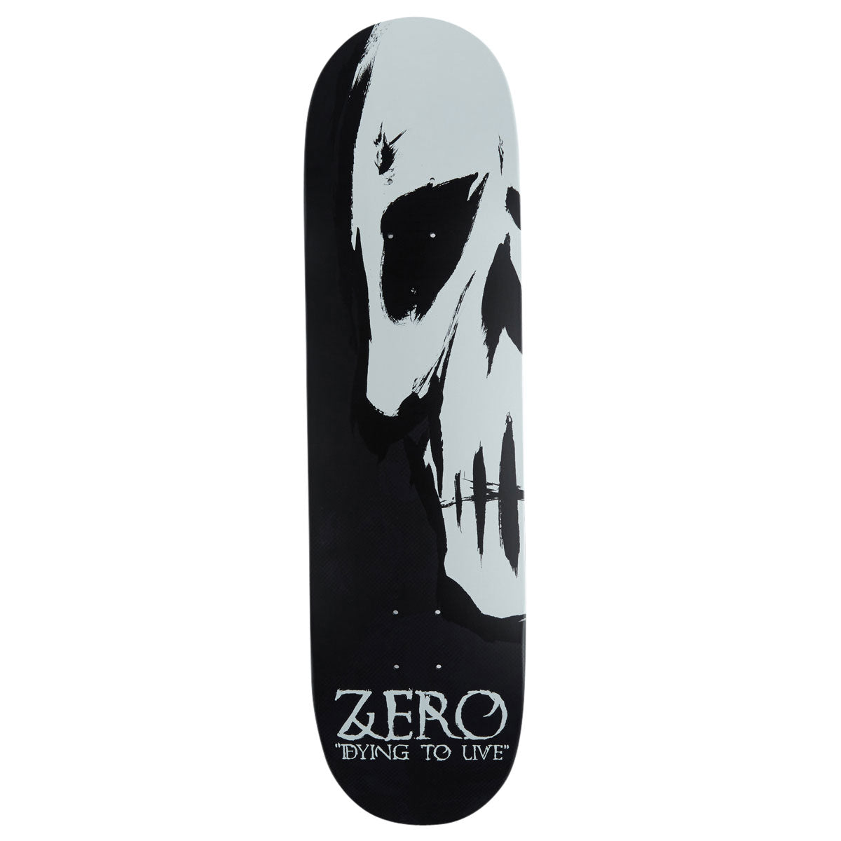 Zero Dying To Live Reissue Skateboard Deck - Black Dipped - 8.50